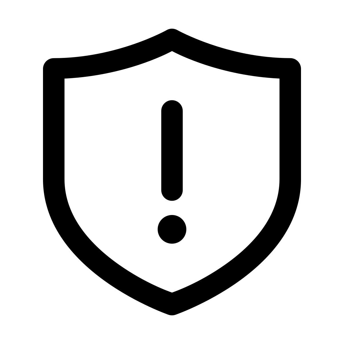 forma light style escudo de advertencia icon