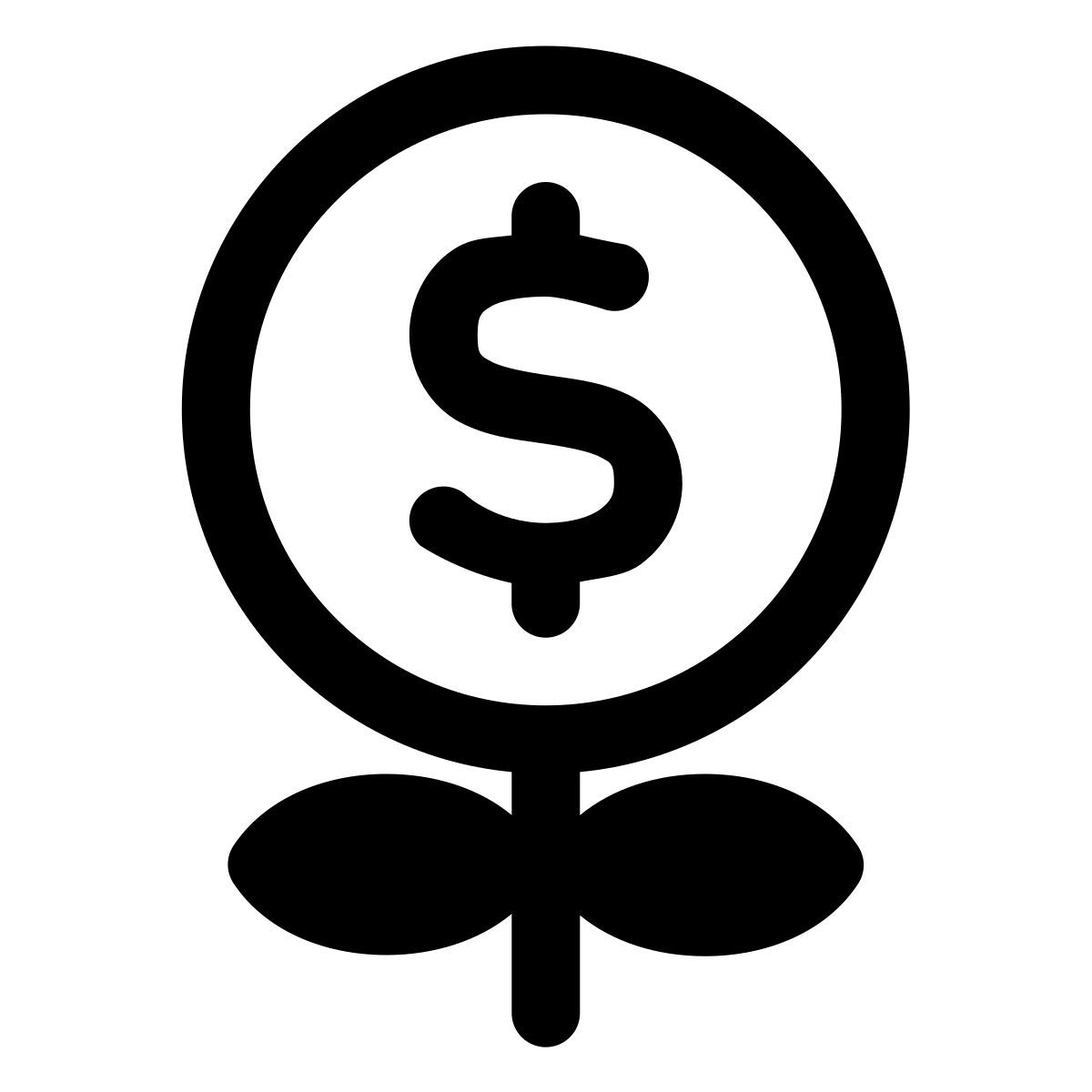 forma light style débil crecimiento financiero icon