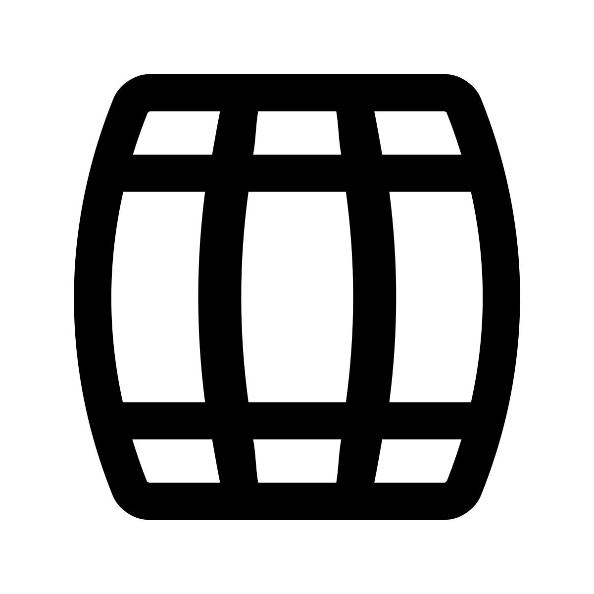 forma light style barile di birra in legno icon