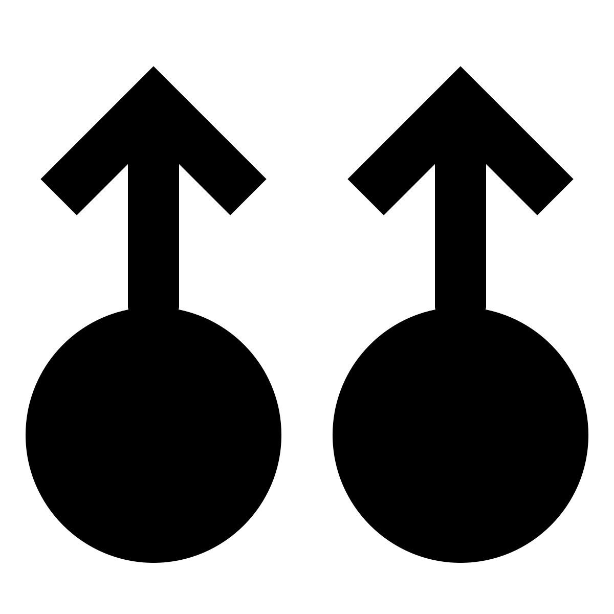 forma regular filled sharp style 두 손가락 스 와이프 ​​최대 icon