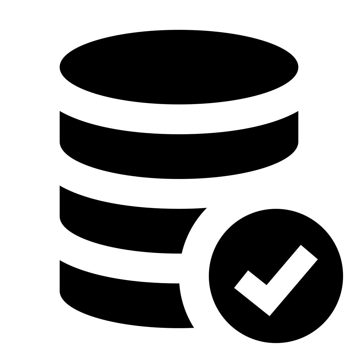 forma regular filled sharp style database view icon