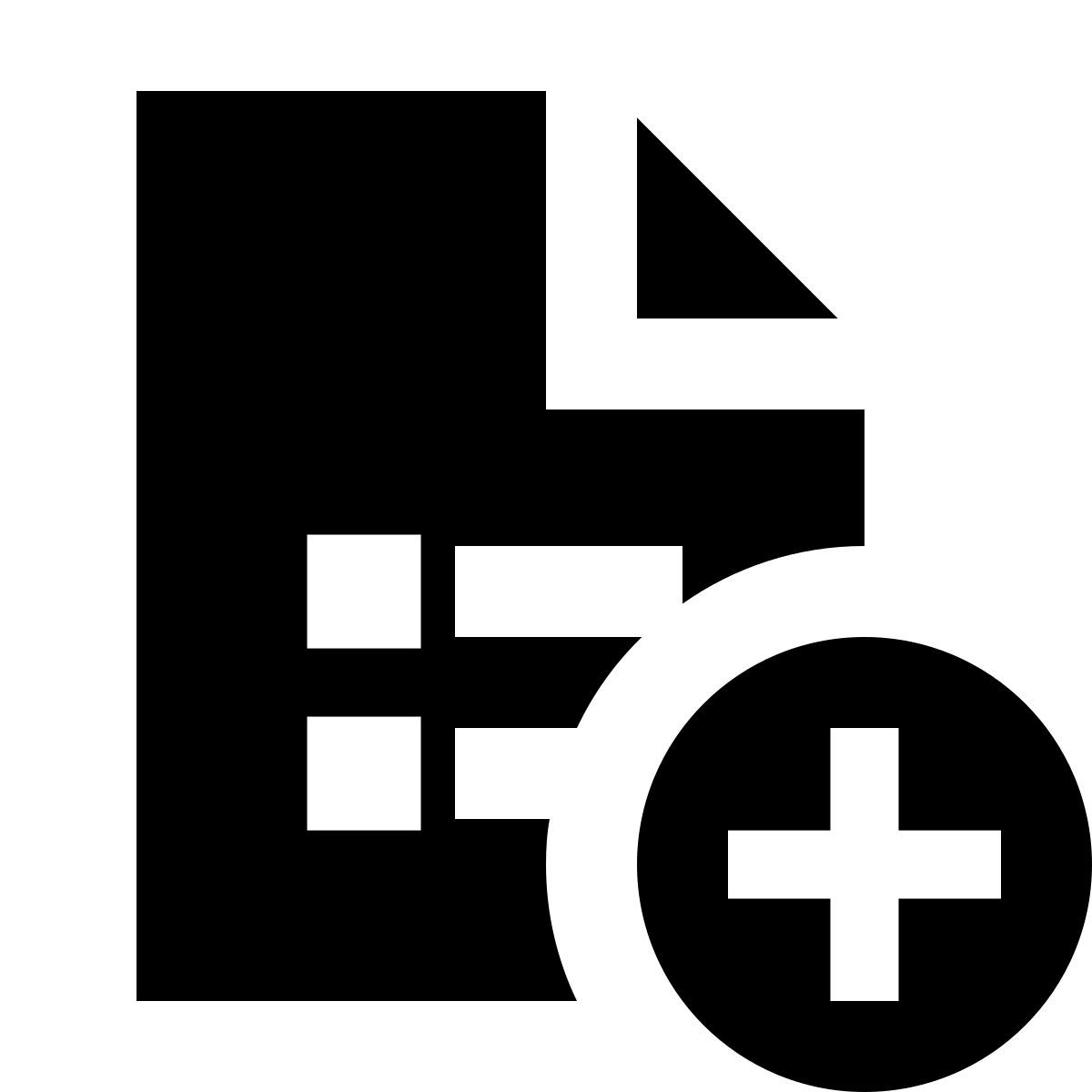 forma regular filled sharp style add list icon