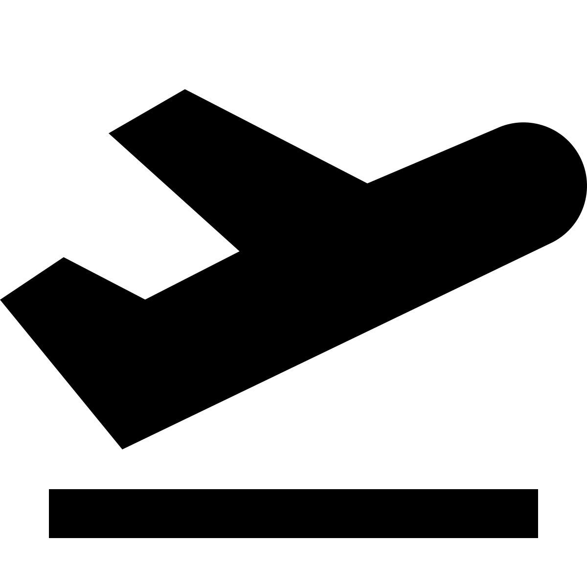 forma regular filled sharp style decollo aereo icon