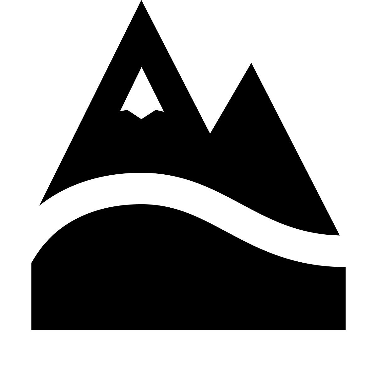 forma regular filled sharp style 阿尔卑斯山 icon