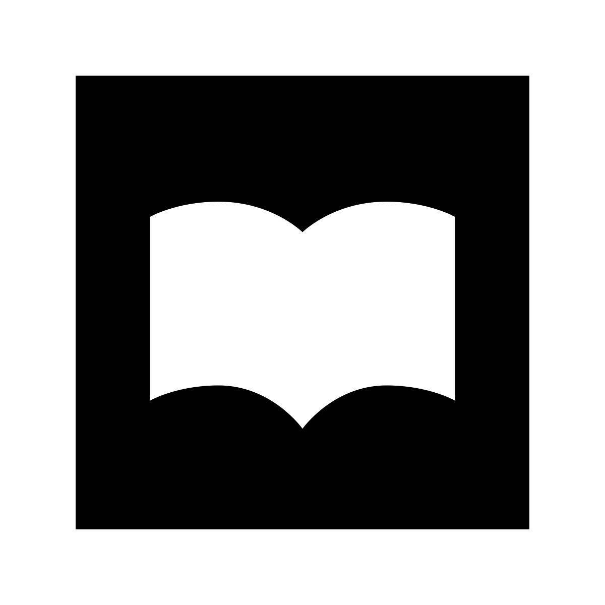 forma regular filled sharp style apple bücher icon
