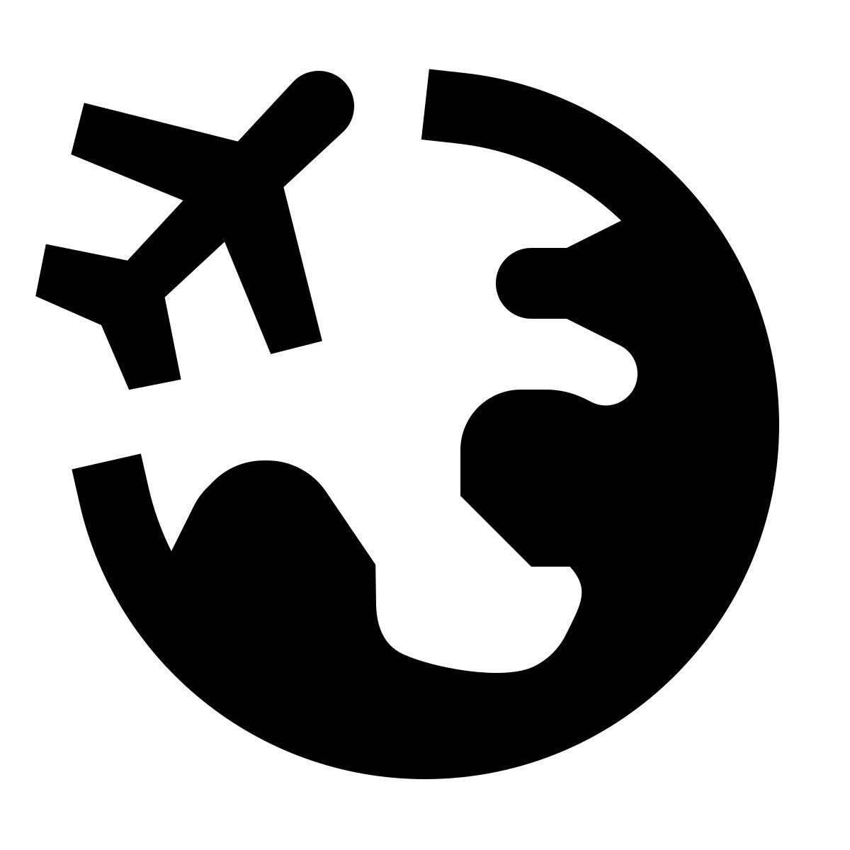 forma regular filled sharp style um die welt icon