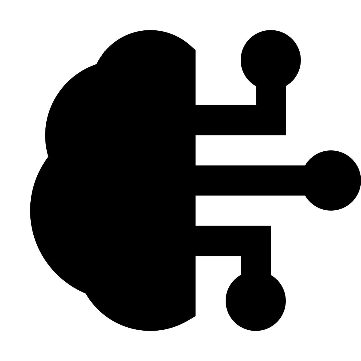 forma regular filled sharp style aprendizaje automático icon