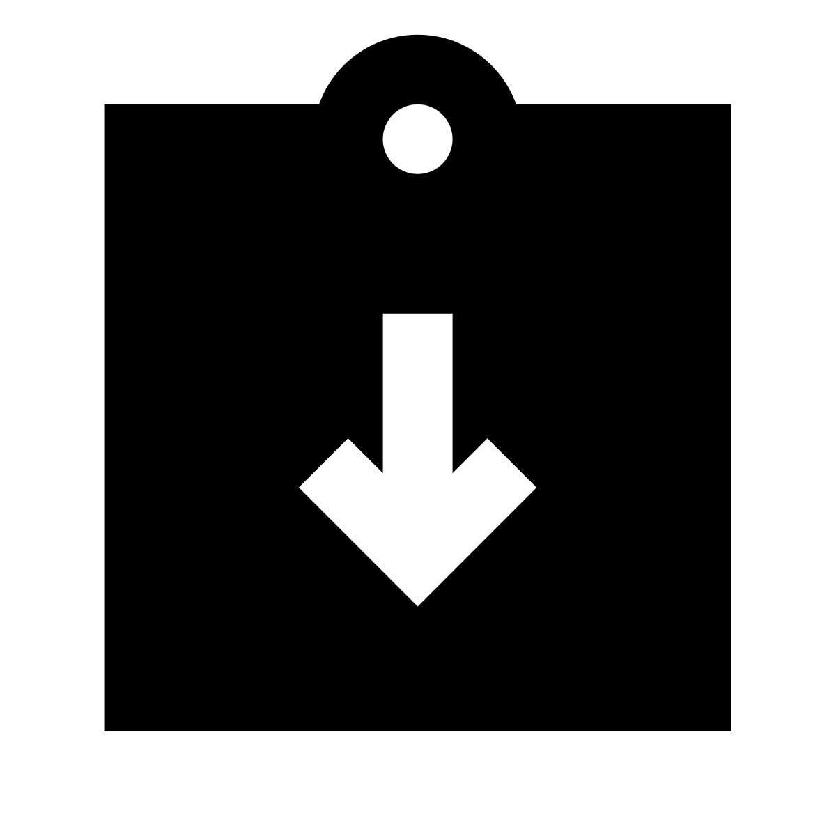 forma regular filled sharp style note taking icon