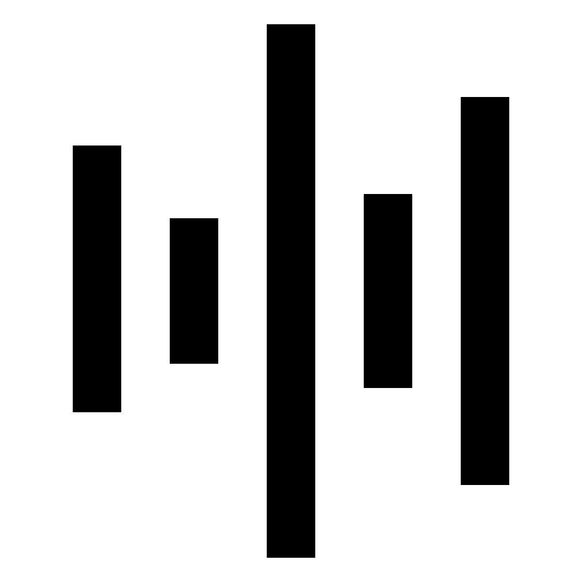 forma regular filled sharp style onda de sonido icon