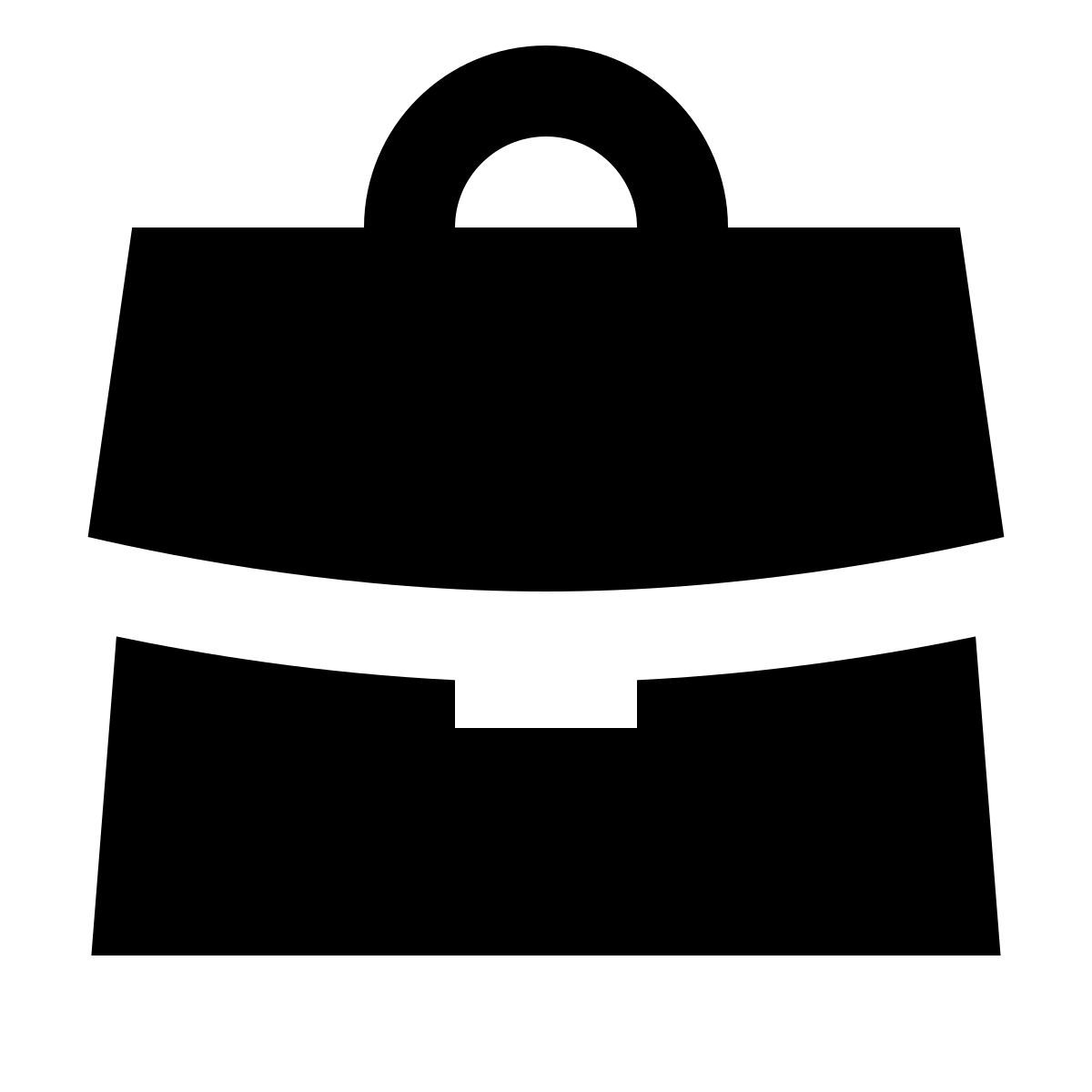 forma regular filled sharp style tasche vorderansicht icon