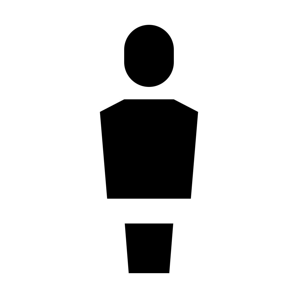 forma regular filled sharp style 소년 icon