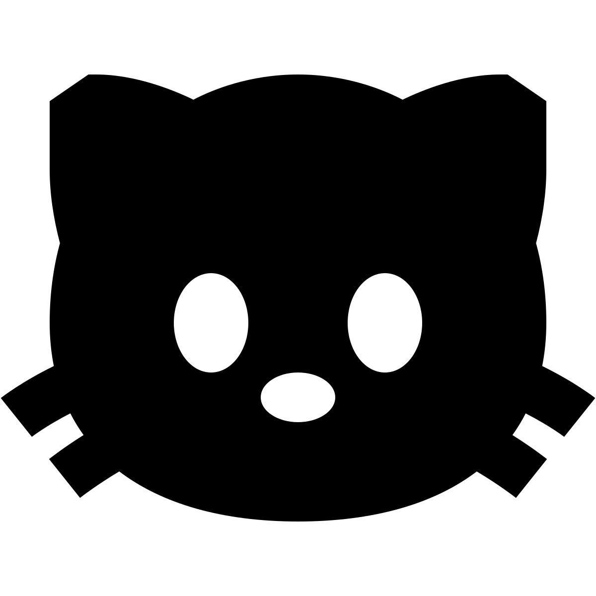 forma regular filled sharp style 猫头 icon