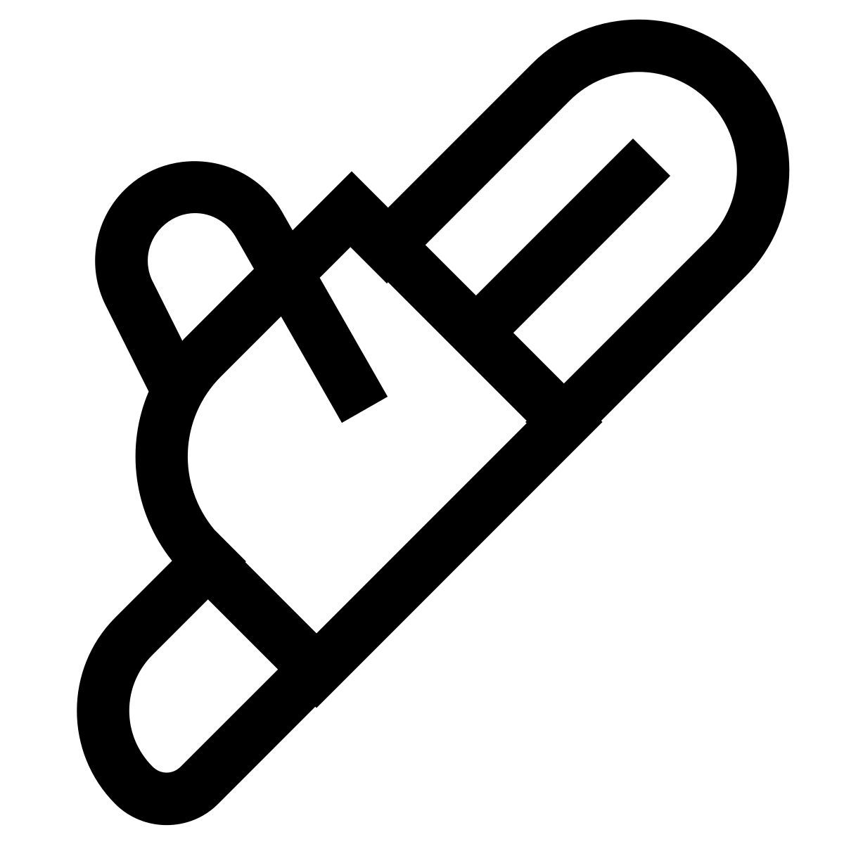 forma regular filled sharp style 电锯 icon