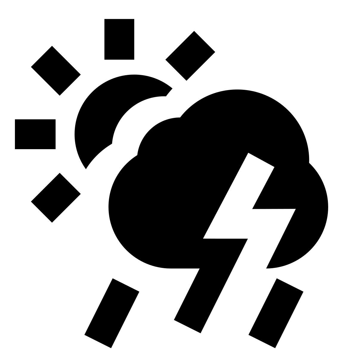 forma regular filled sharp style possibilità di pioggia icon