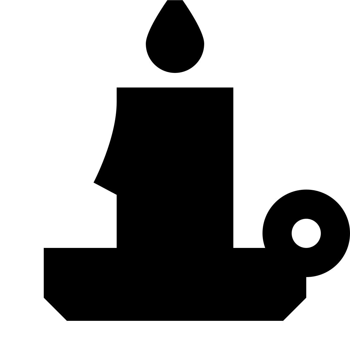 forma regular filled sharp style 圣诞蜡烛 icon