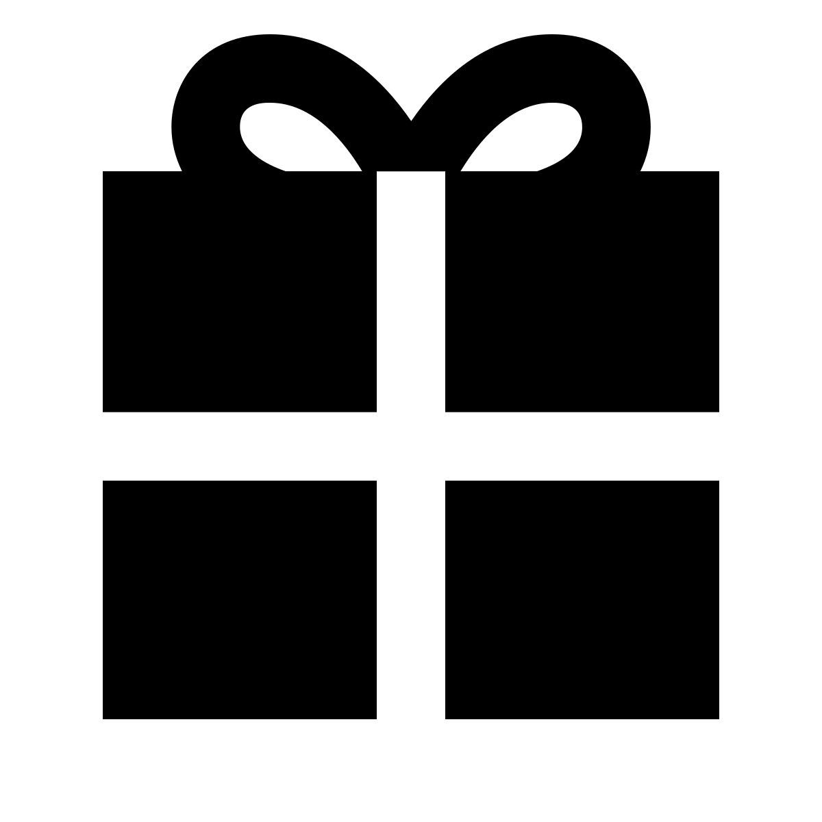 forma regular filled sharp style regalo de navidad icon