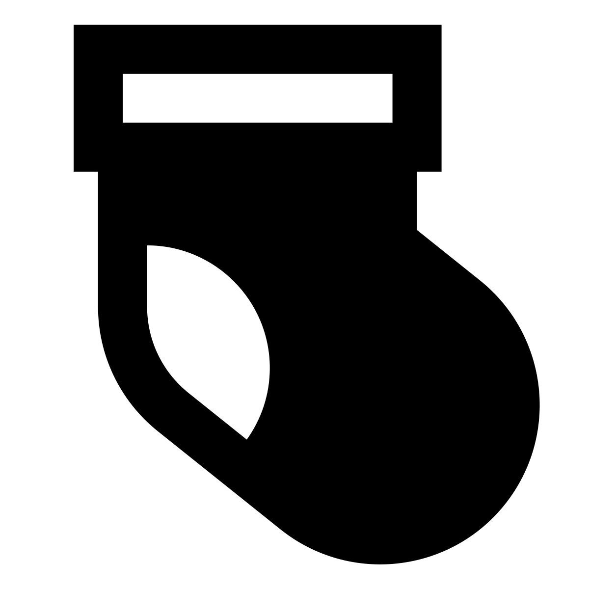 forma regular filled sharp style 圣诞袜 icon