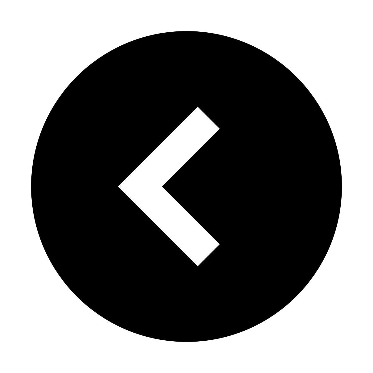 forma regular filled sharp style 圈雪佛龙左 icon