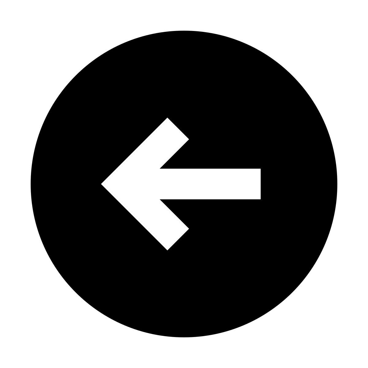 forma regular filled sharp style botón de retroceso icon