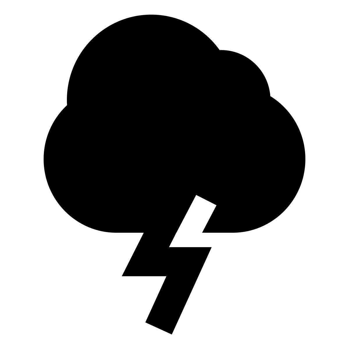 forma regular filled sharp style 클라우드 조명 icon