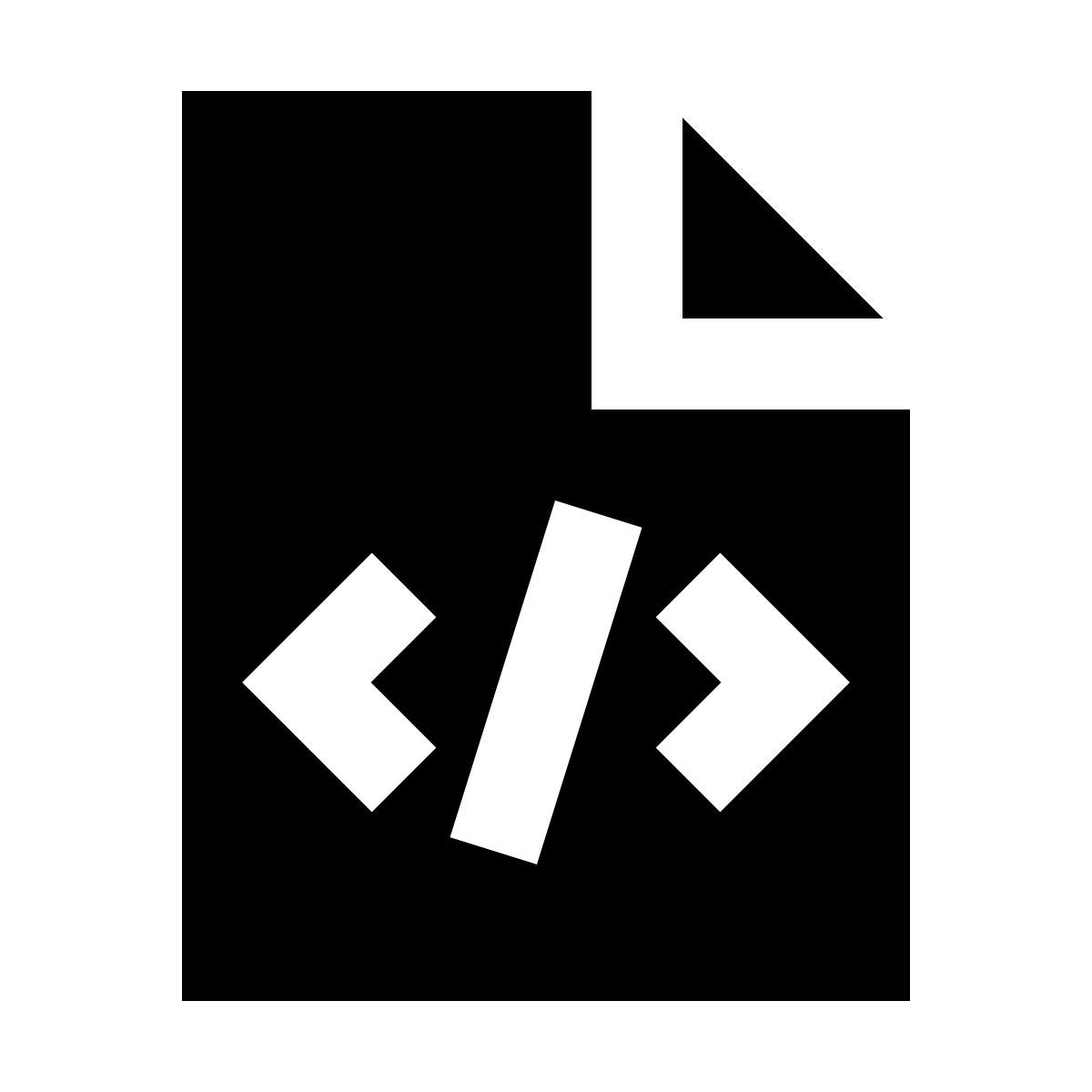 forma regular filled sharp style code file icon