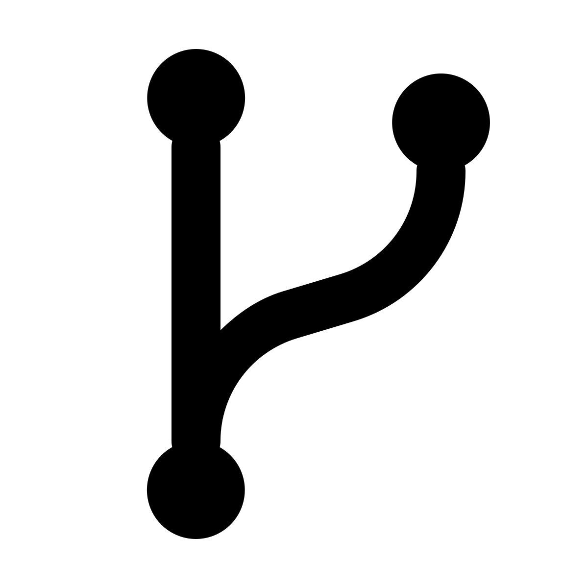 forma regular filled sharp style code fork icon