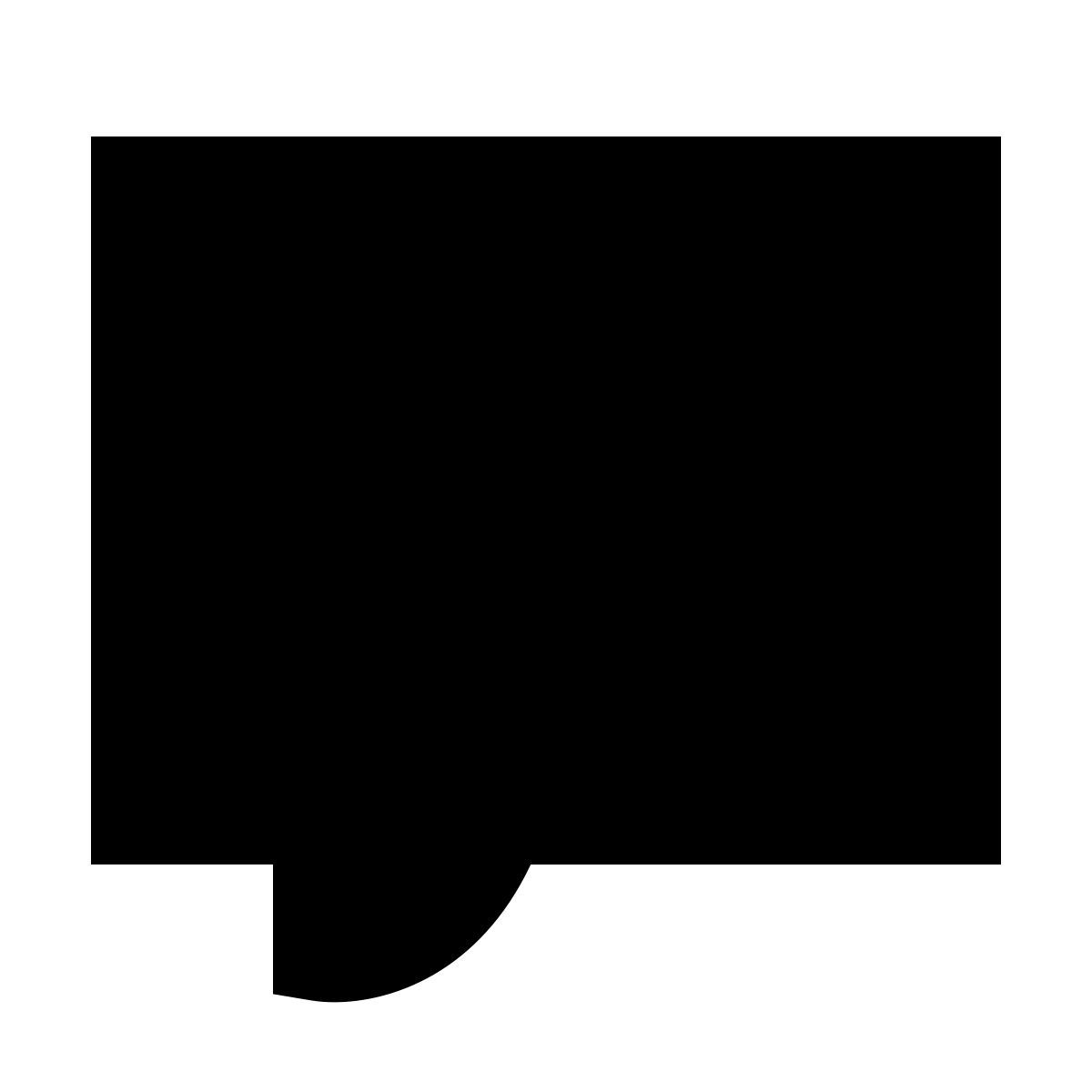 forma regular filled sharp style comments icon