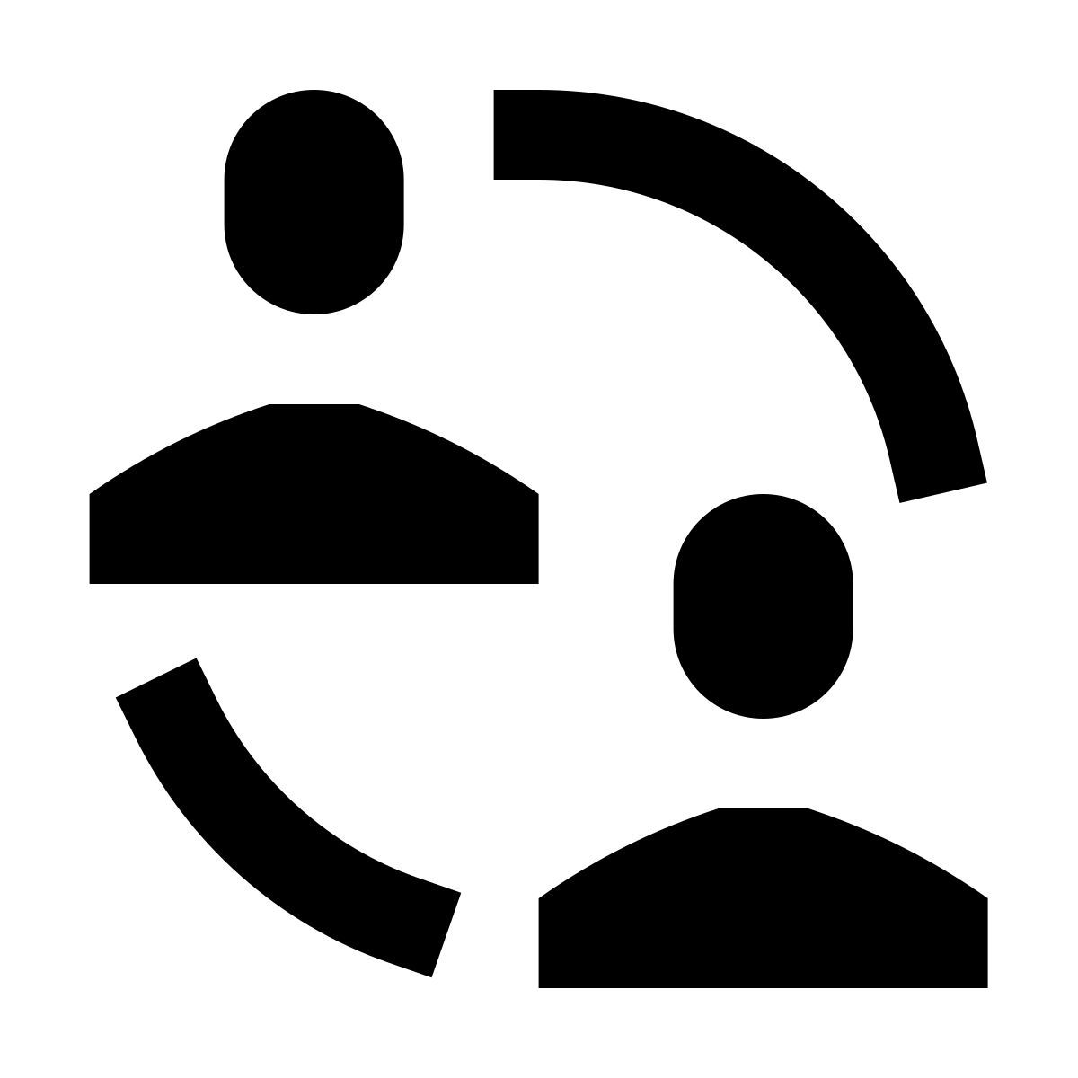 forma regular filled sharp style 互联的人 icon