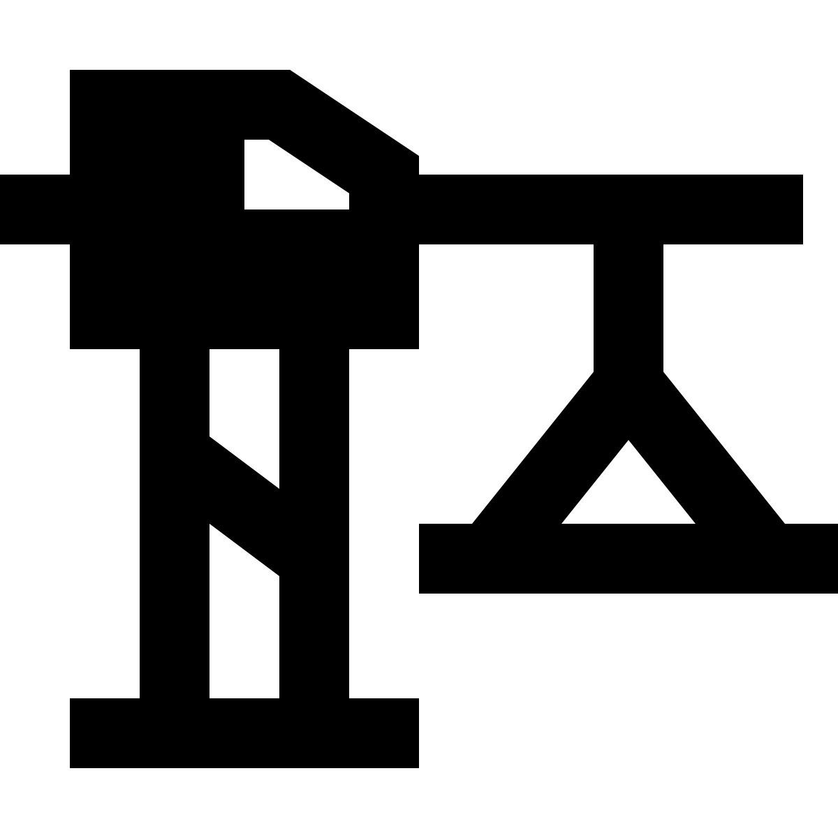 forma regular filled sharp style constructing icon