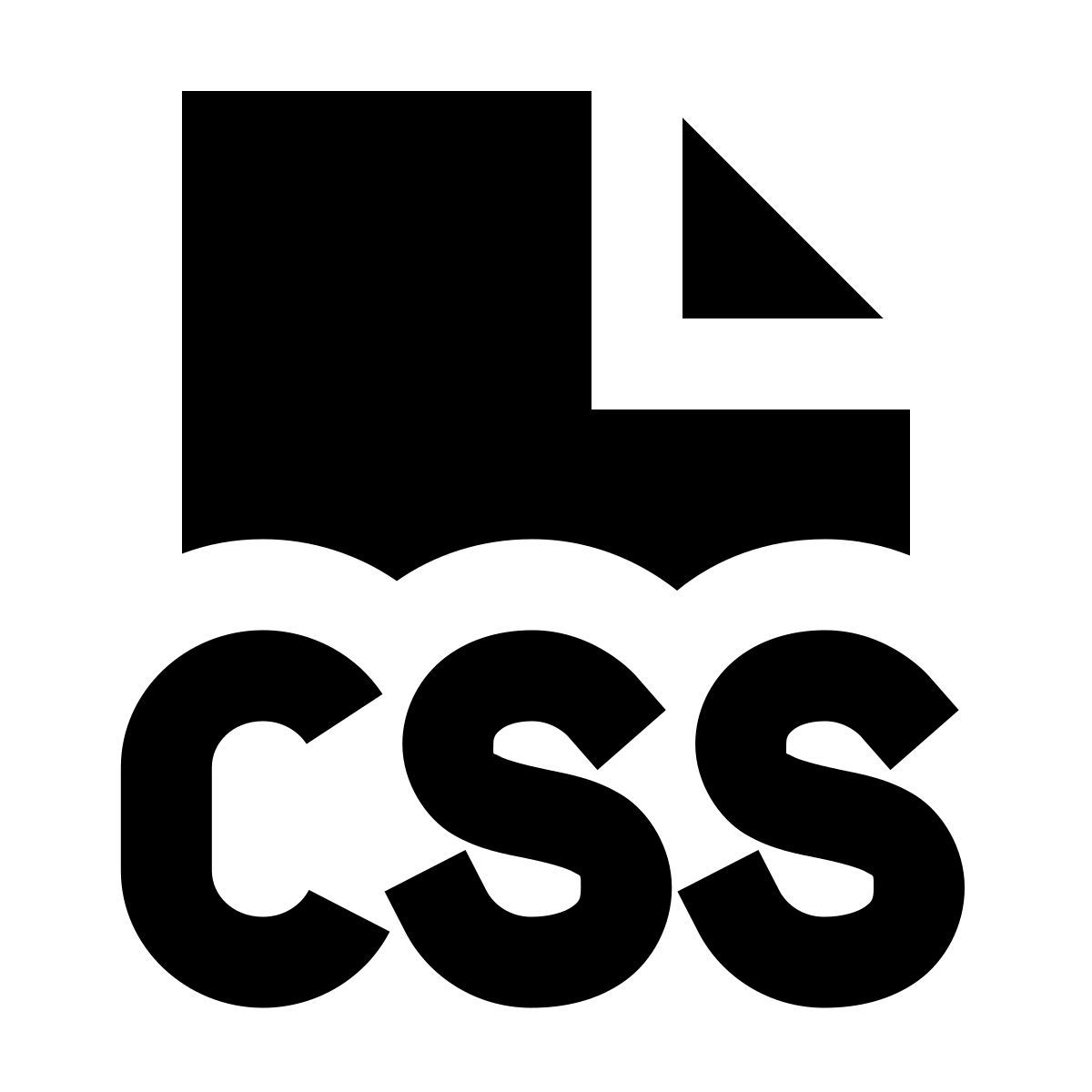 forma regular filled sharp style css filetype icon