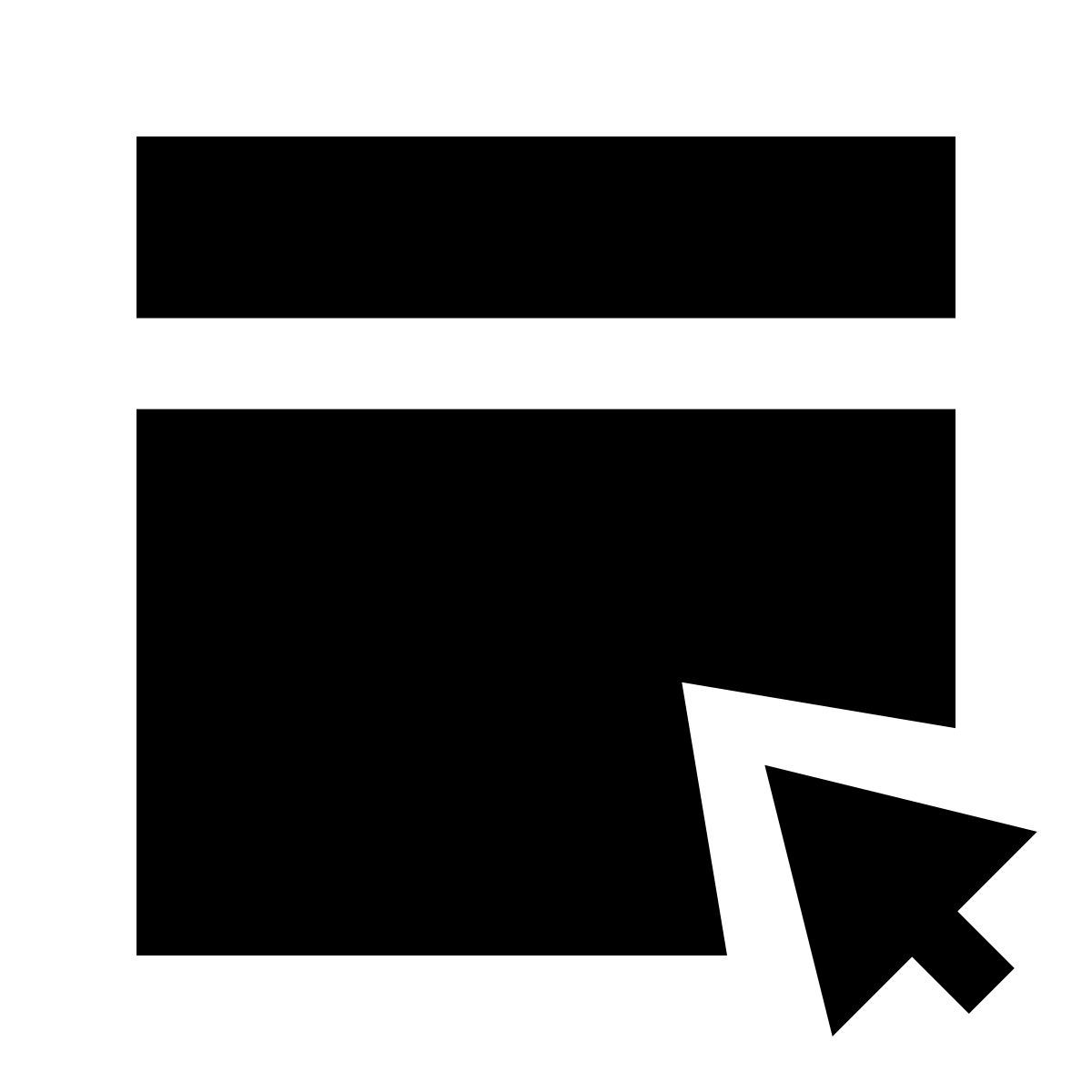 forma regular filled sharp style curseur dans la fenêtre icon