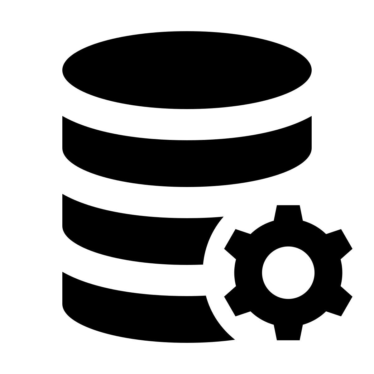 forma regular filled sharp style database administrator icon