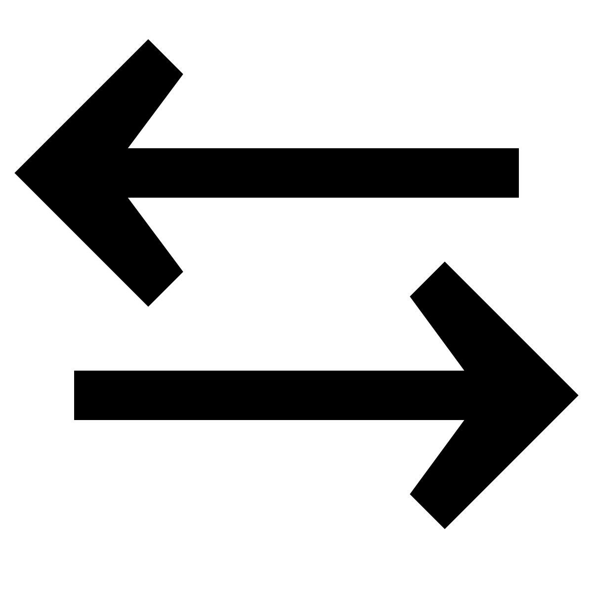 forma regular filled sharp style 在两个方向上的数据 icon