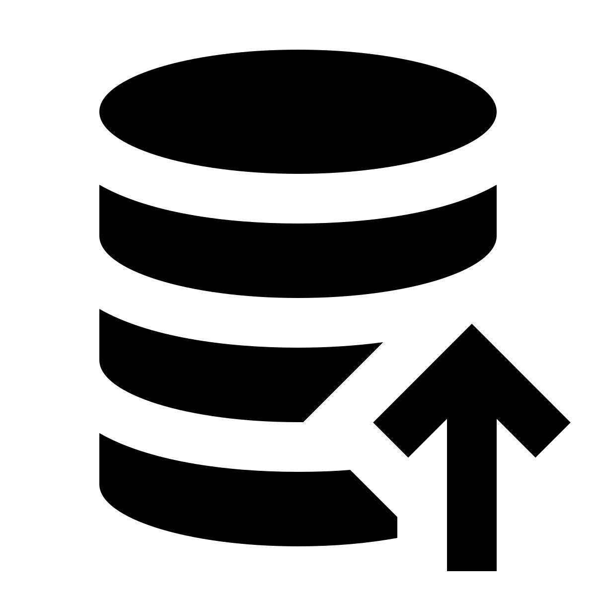 forma regular filled sharp style database restore icon