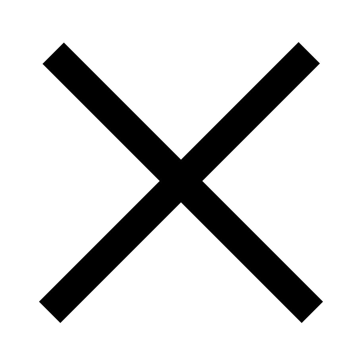 forma regular filled sharp style close icon