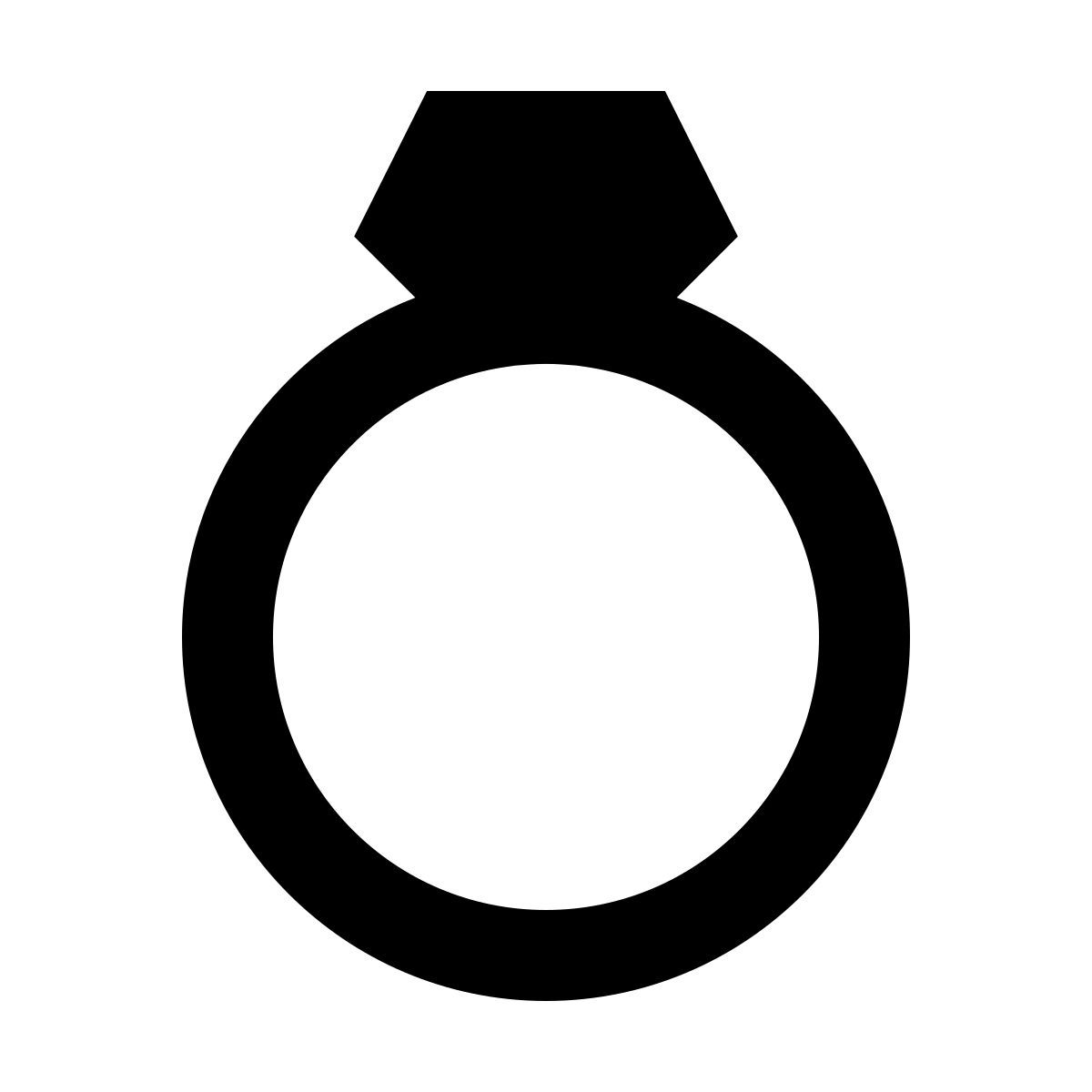 forma regular filled sharp style 다이아몬드 반지 icon