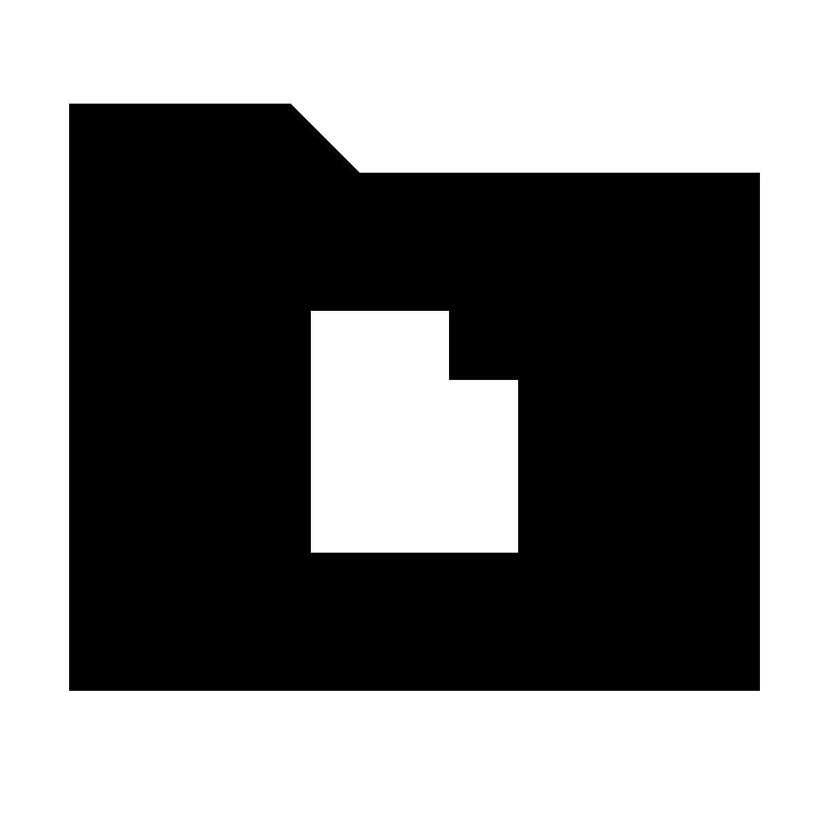 forma regular filled sharp style cartella documenti icon