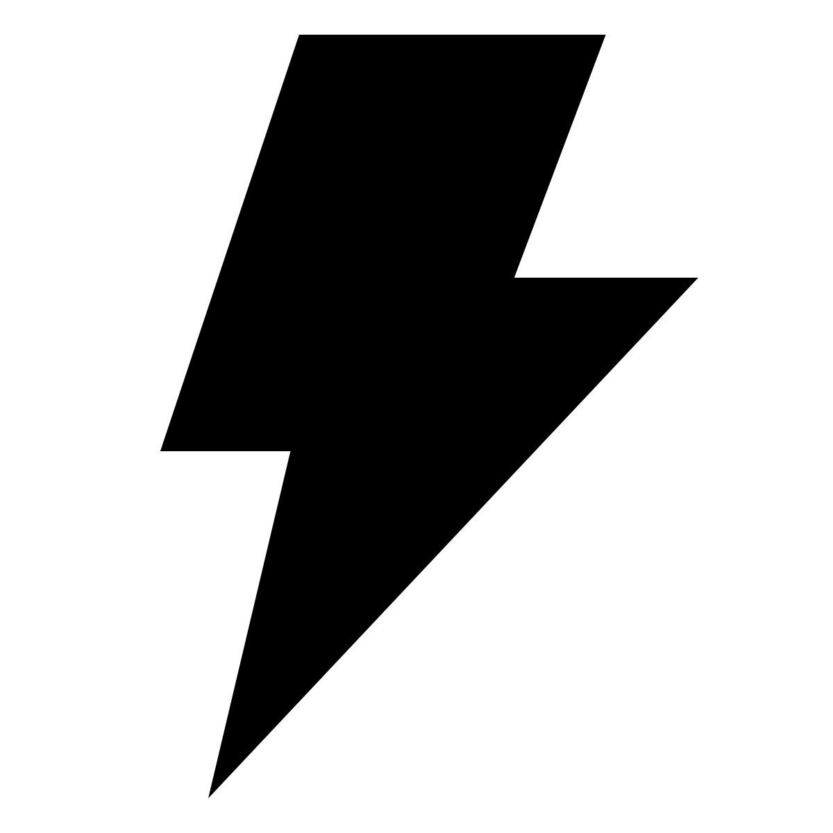 forma regular filled sharp style elettricità icon