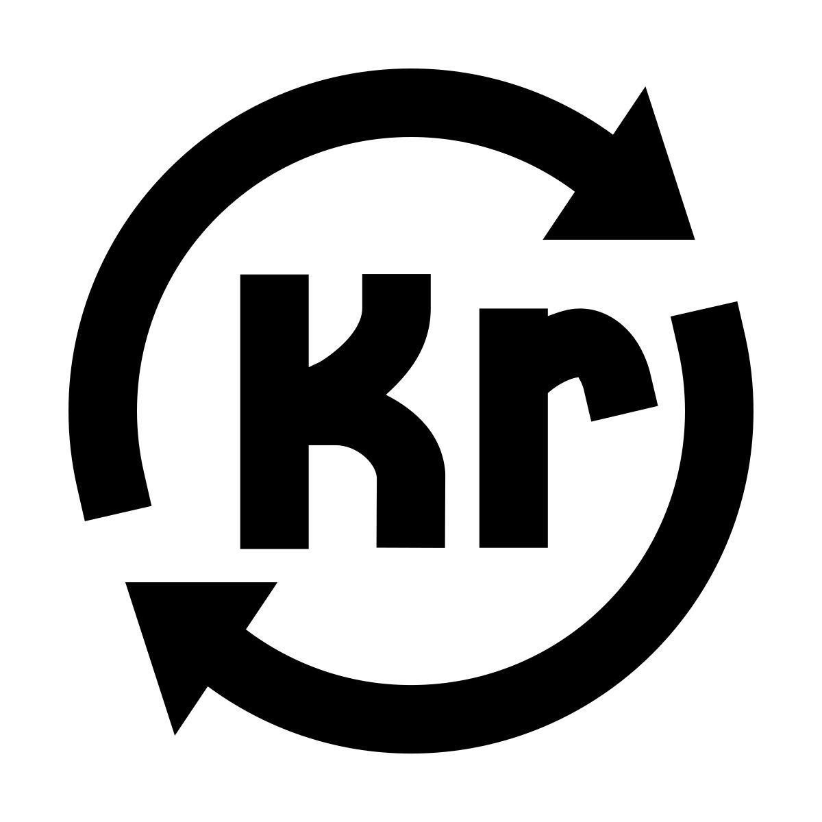 forma regular filled sharp style 兑换克朗 icon