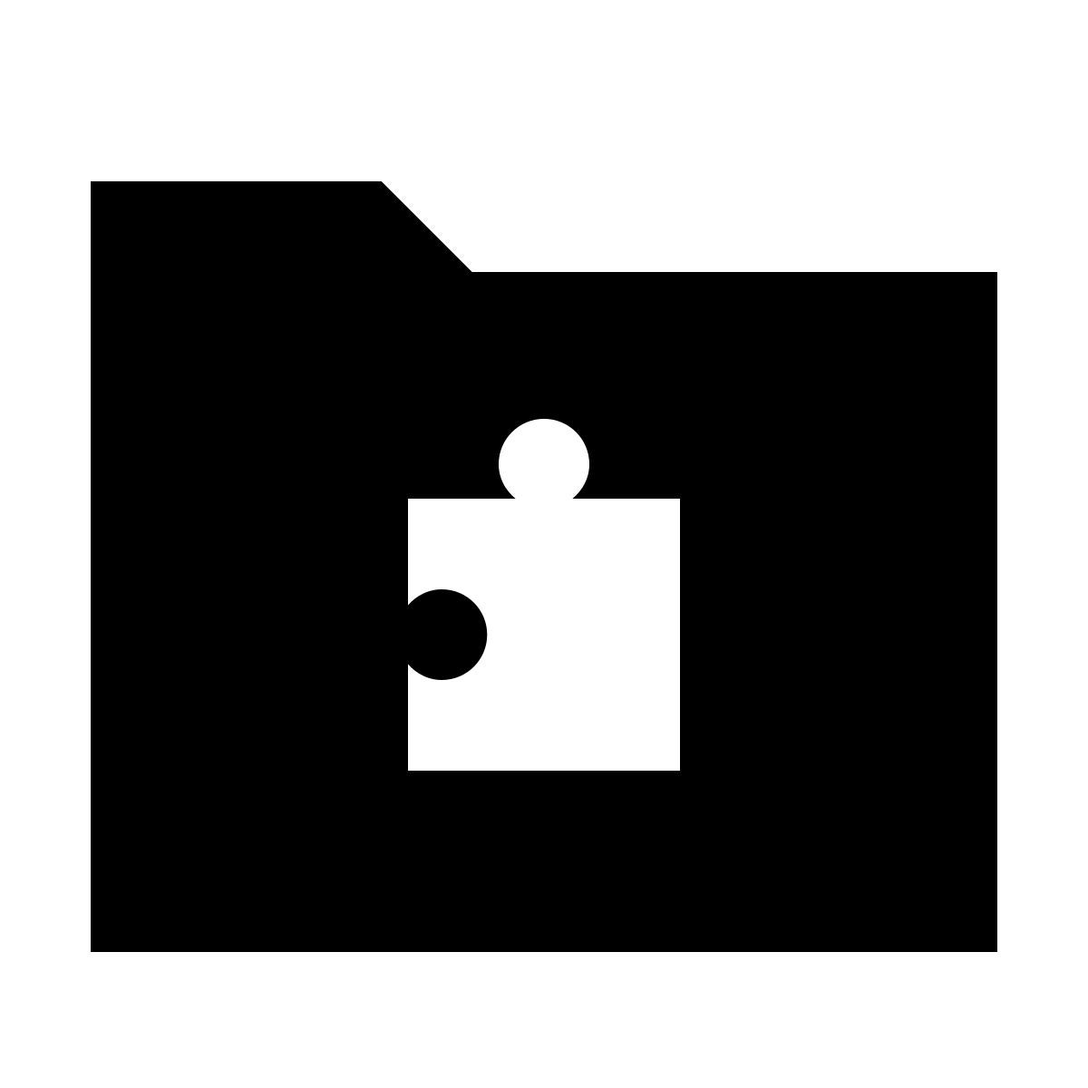 forma regular filled sharp style extensions folder icon