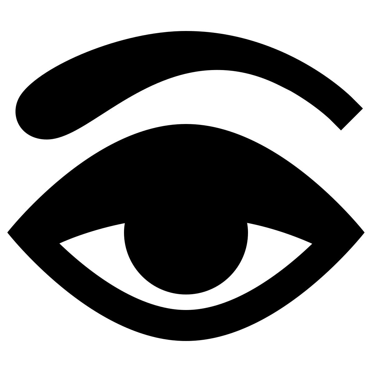 forma regular filled sharp style sopracciglio icon