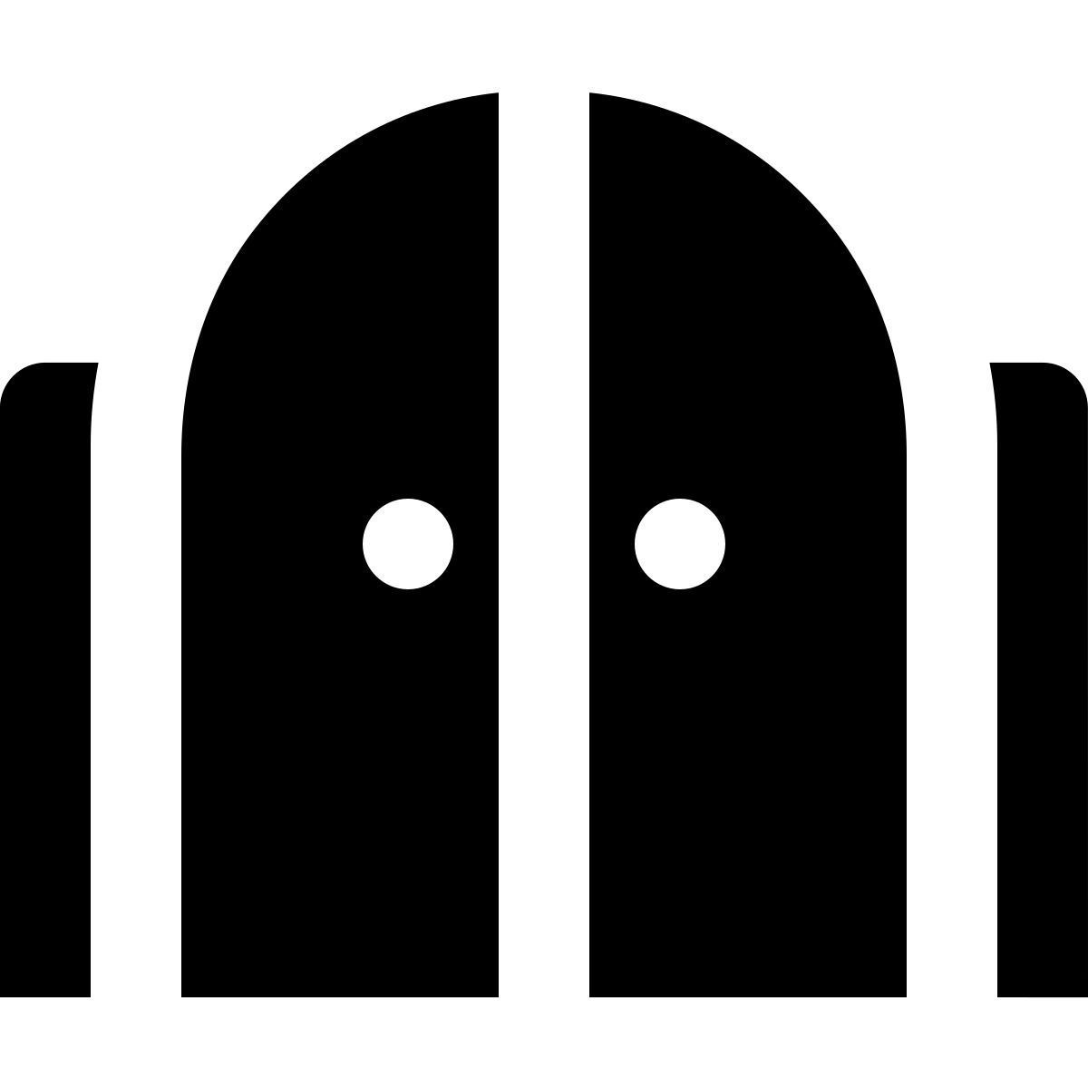 forma regular filled sharp style 前门关闭 icon