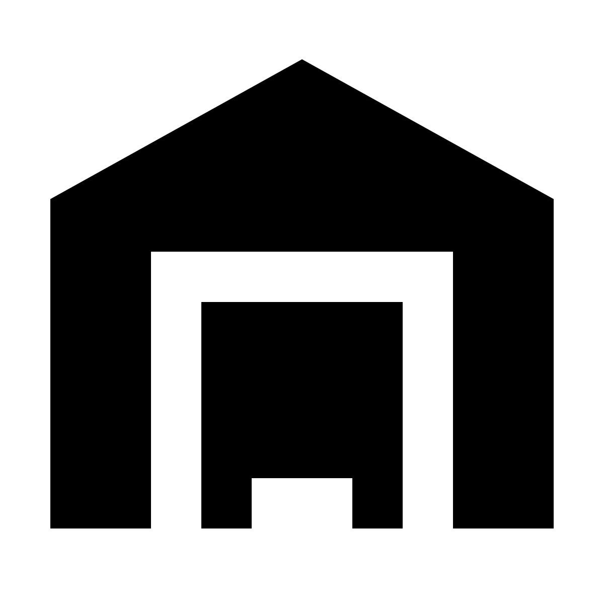 forma regular filled sharp style 주차장은 폐쇄 icon