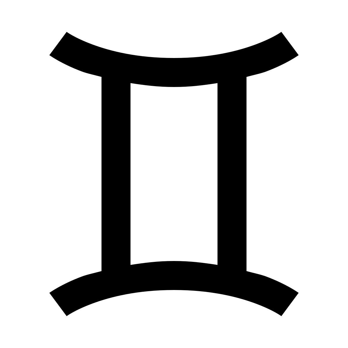 forma regular filled sharp style gemelli icon