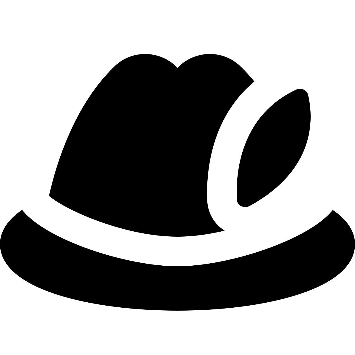 forma regular filled sharp style 德国的帽子 icon