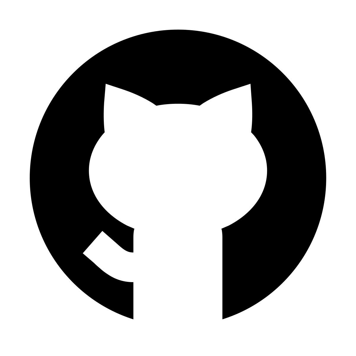forma regular filled sharp style github icon