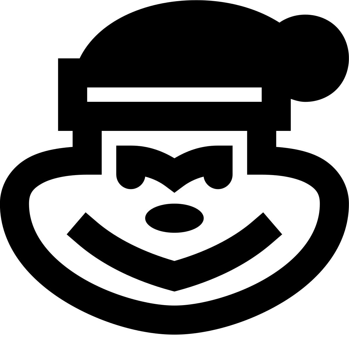 forma regular filled sharp style grinch icon