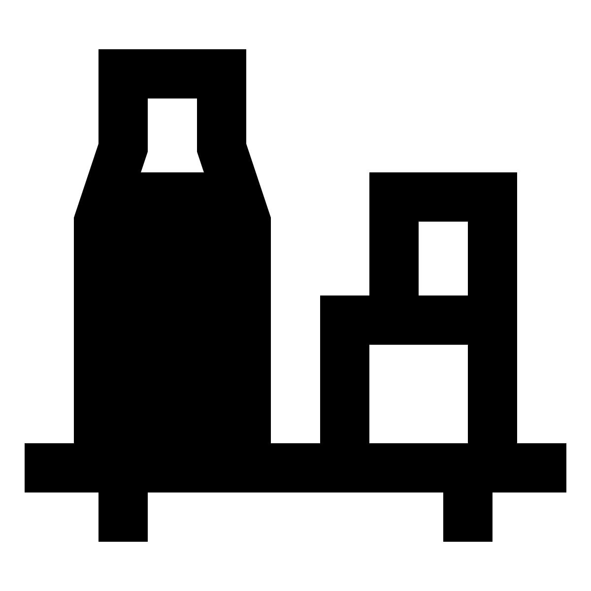 forma regular filled sharp style 식료품점 icon