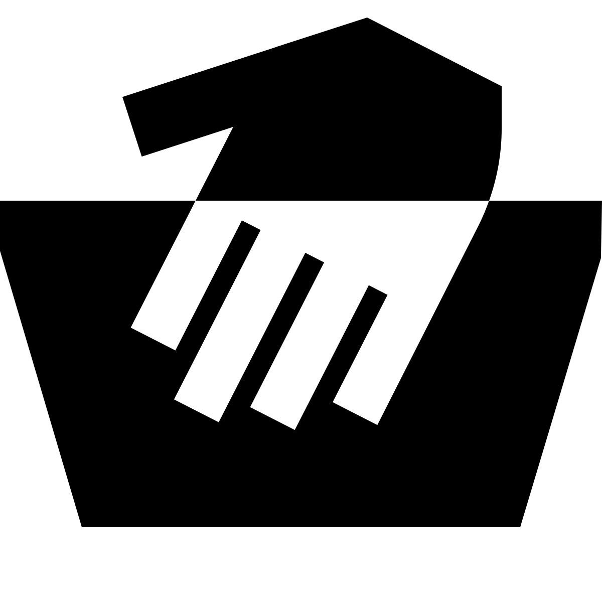 forma regular filled sharp style handwäsche icon