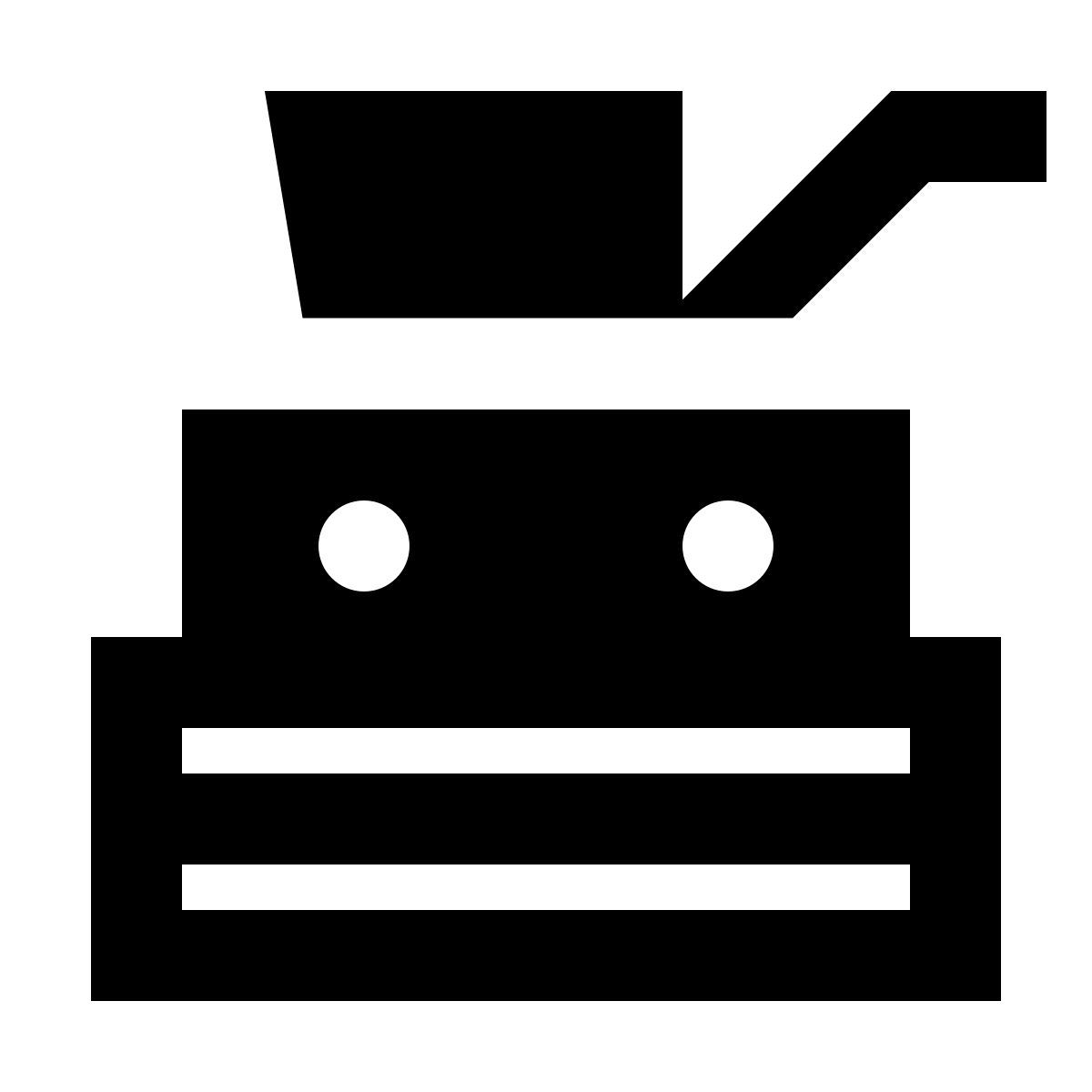 forma regular filled sharp style 기계 icon